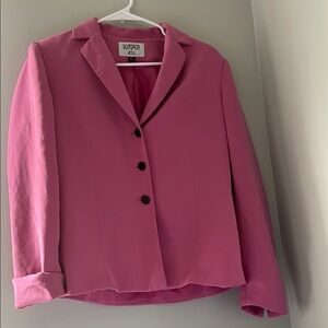 Kasper Pink Blazer Suit Jacket Classic Tailored Design